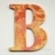 Kartoninė raidė "B", 4,7 cm