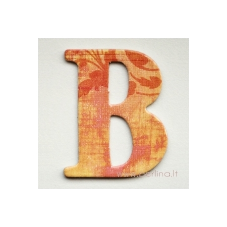 Kartoninė raidė "B", 4,7 cm