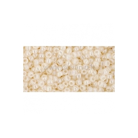 TOHO seed beads, Ceylon Lt Ivory (147), 11/0,10 g