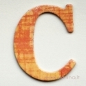 Kartoninė raidė "C", 4,7 cm