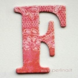 Kartoninė raidė "F", 4,7 cm
