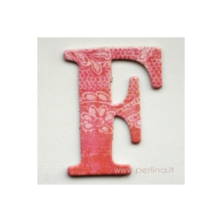 Kartoninė raidė "F", 4,7 cm