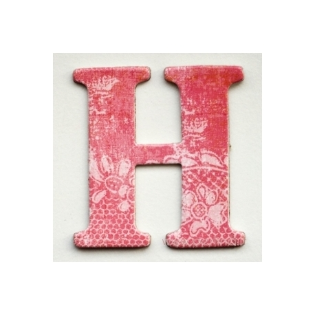 Kartoninė raidė "H", 4,7 cm
