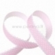 Grosgrain ribbon "Pink Dot", 25 mm, 1 m