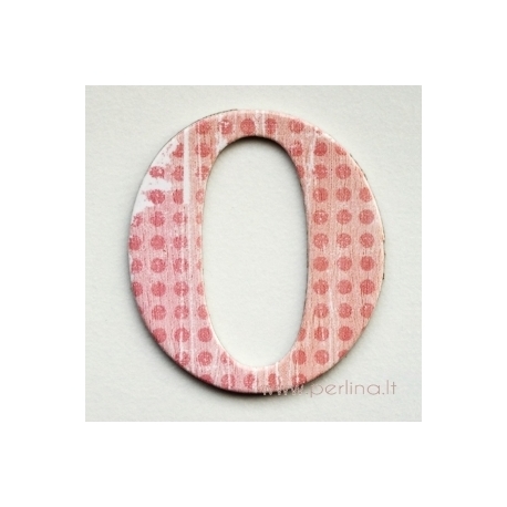 Kartoninė raidė "O", 4,7 cm