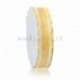 Satin ribbon, yellow AB color, 25 mm, 1 m