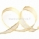 Satin ribbon, yellow AB color, 25 mm, 1 m