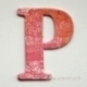 Kartoninė raidė "P", 4,7 cm
