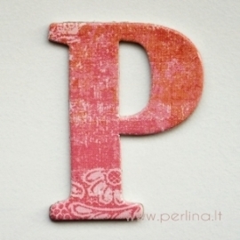 Kartoninė raidė "P", 4,7 cm