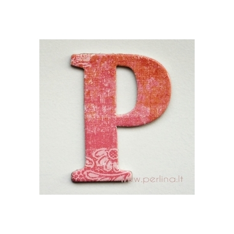 Kartoninė raidė "P", 4,7 cm