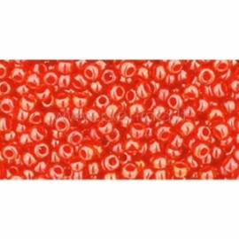 TOHO seed beads, Color-Lined Hyacinth/Siam Lined (958), 11/0,10 g