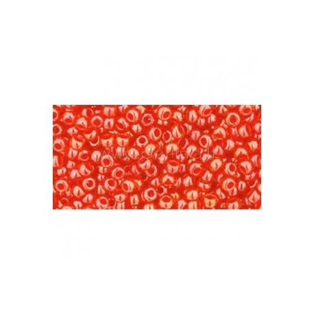 TOHO seed beads, Color-Lined Hyacinth/Siam Lined (958), 11/0,10 g