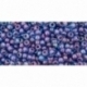TOHO seed beads, Color-Lined Aqua/Oxblood Lined (381), 11/0,10 g