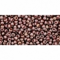 TOHO seed beads, Color-Lined Montana Blue/Oxblood Lined (363), 11/0,10 g