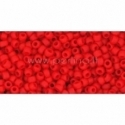 TOHO seed beads, Opaque Frosted Cherry (45AF), 11/0,10 g