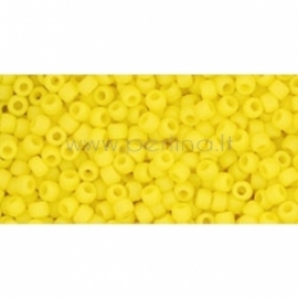TOHO seed beads, Opaque Frosted Dandelion (42F), 11/0,10 g