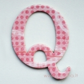 Kartoninė raidė "Q", 4,7 cm