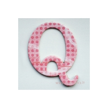 Kartoninė raidė "Q", 4,7 cm