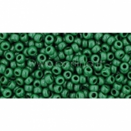 TOHO seed beads, Opaque Pine Green (47H), 11/0,10 g
