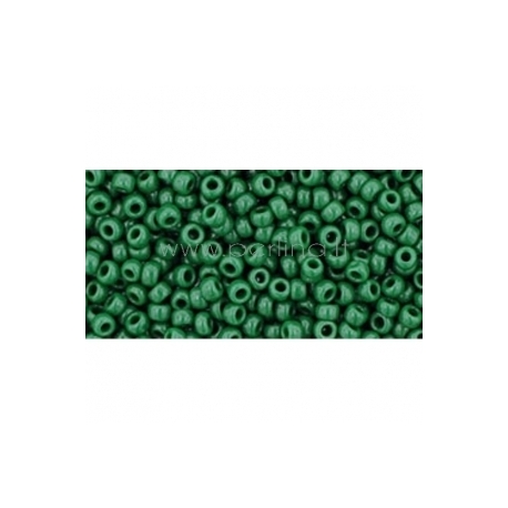 TOHO seed beads, Opaque Pine Green (47H), 11/0,10 g