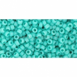 TOHO seed beads, Opaque Frosted Turquoise (55F), 11/0,10 g