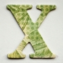 Kartoninė raidė "X", 4,7 cm