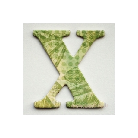 Kartoninė raidė "X", 4,7 cm
