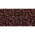 TOHO seed beads, Opaque Frosted Oxblood (46F), 11/0,10 g
