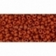 TOHO seed beads, Opaque Frosted Terra Cotta (46LF), 11/0,10 g
