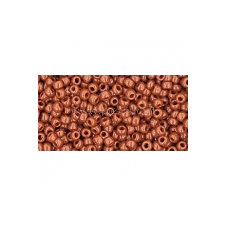 TOHO seed beads, Opaque Terra Cotta (46L), 11/0,10 g