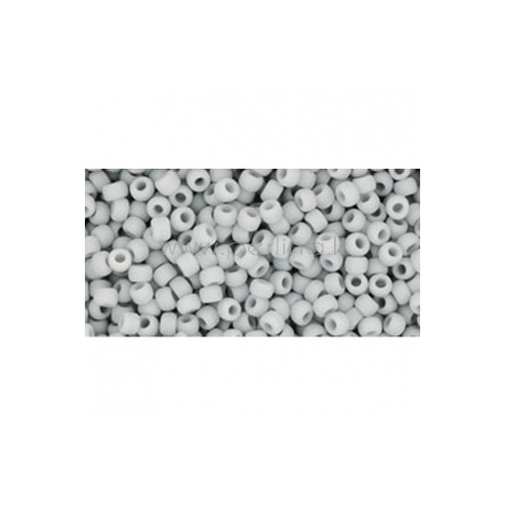 TOHO seed beads, Opaque Frosted Gray (53F), 11/0,10 g