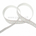 Cotton fabric ribbon "Red & Dark Blue Anchor", 16 mm, 1 m
