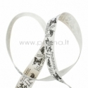 Cotton fabric ribbon "Butterfly", 25 mm, 1 m