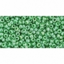 TOHO seed beads, Opaque Lustered Mint Green (130), 11/0,10 g