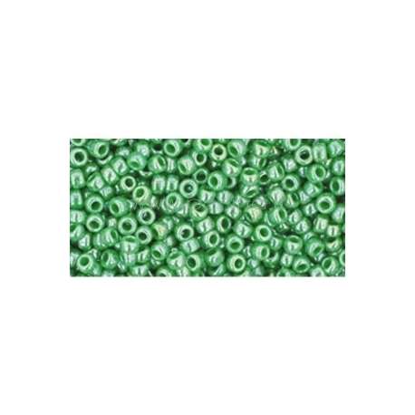 TOHO seed beads, Opaque Lustered Mint Green (130), 11/0,10 g