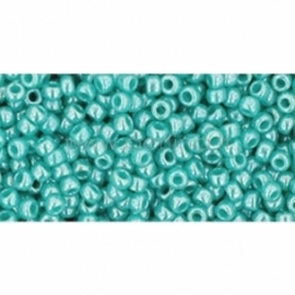 TOHO seed beads, Opaque Lustered Turquoise (132), 11/0,10 g