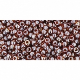 TOHO seed beads, Trans-Lustered Smoky Topaz (114), 11/0,10 g