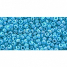 TOHO seed beads, Opaque Rainbow Blue Turquoise (403), 11/0,10 g