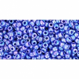 TOHO seed beads, Opaque Rainbow Navy Blue (408), 11/0,10 g