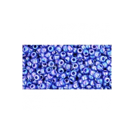TOHO seed beads, Opaque Rainbow Navy Blue (408), 11/0,10 g
