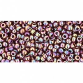 TOHO seed beads, Opaque Rainbow Oxblood (406), 11/0,10 g