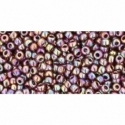 TOHO seed beads, Opaque Rainbow Oxblood (406), 11/0,10 g