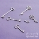 Chipboard "London Fog - keys", 6 pcs