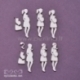 Kartoninė detalė "Šeimos albumas - besilaukianti mama, 3D", 6 vnt.