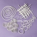 Chipboard "Doodling - backgrounds", 4 pcs