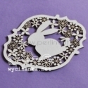 Chipboard "Easter - decor with bunnies", 1 pc