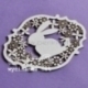 Chipboard "Easter - decor with bunnies", 1 pc