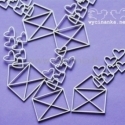 Chipboard "Valentine's Day - Envelopes", 5 pcs