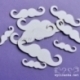 Chipboard "Man's World - mustache", 9 pcs