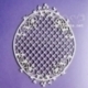 Kartoninė detalė "Blueberry Swirls - didelis rėmelis su tinkleliu", 1 vnt.